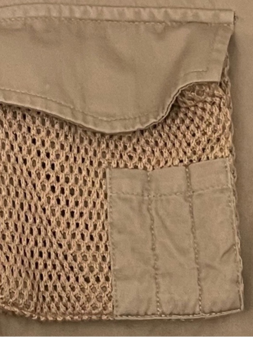 Lauren Ralph Lauren Tan Button-Down Utility Shirt - Picture 4 of 7